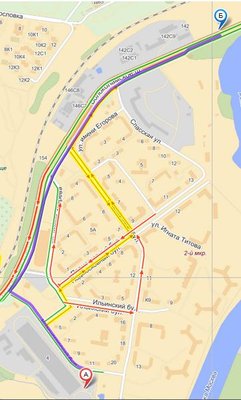 Маршрут обратно