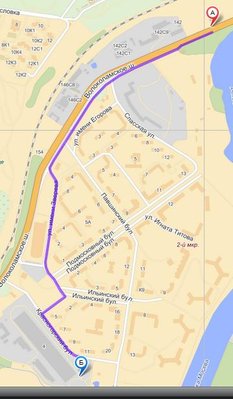 Маршрут туда