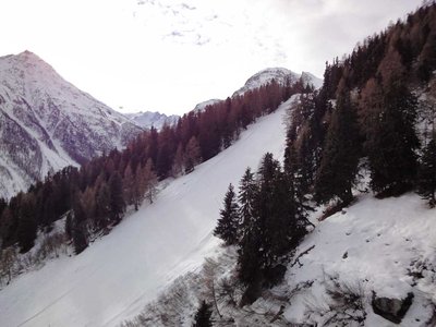 Верх крутяка от перегиба до поворота