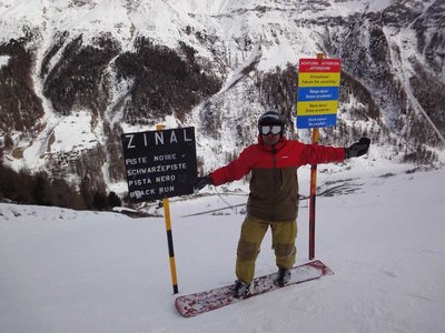 Игл в Зинале. У начала финального крутяка